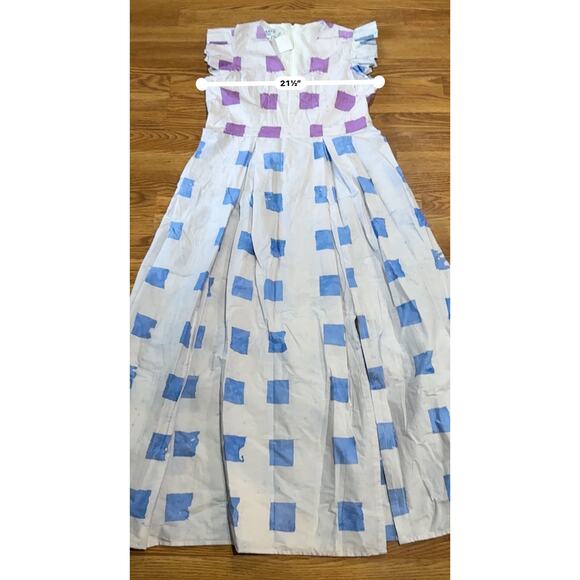 Busayo Ajala Square Batik hand Printed Cotton Maxi Dress size XXL/ US 18 - Picture 6 of 14